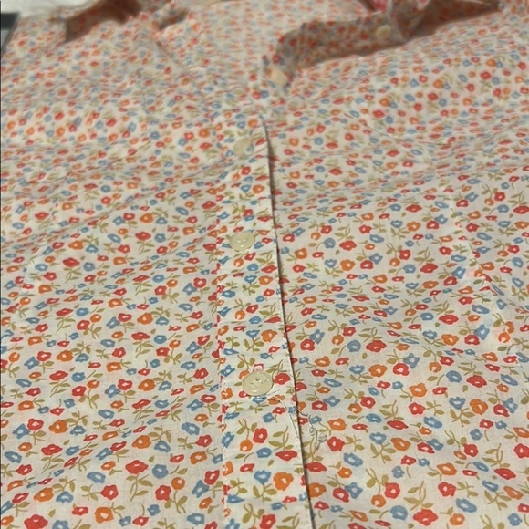 Cherokee Floral Long Sleeve Shirt Size Small - Picture 7 of 7